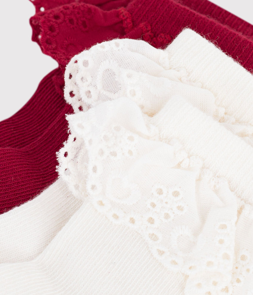 BABIES' COTTON SOCKS - 2-PACK