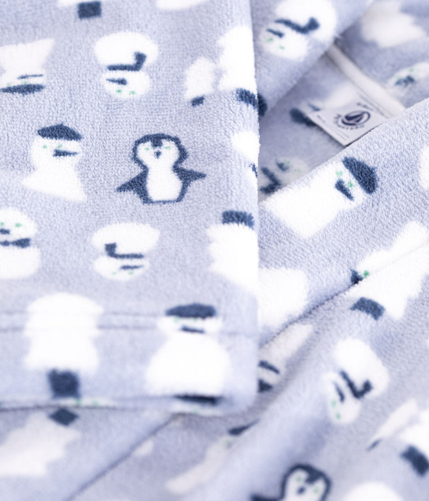 CHILDREN'S PRINTED FLEECE DRESSING GOWN