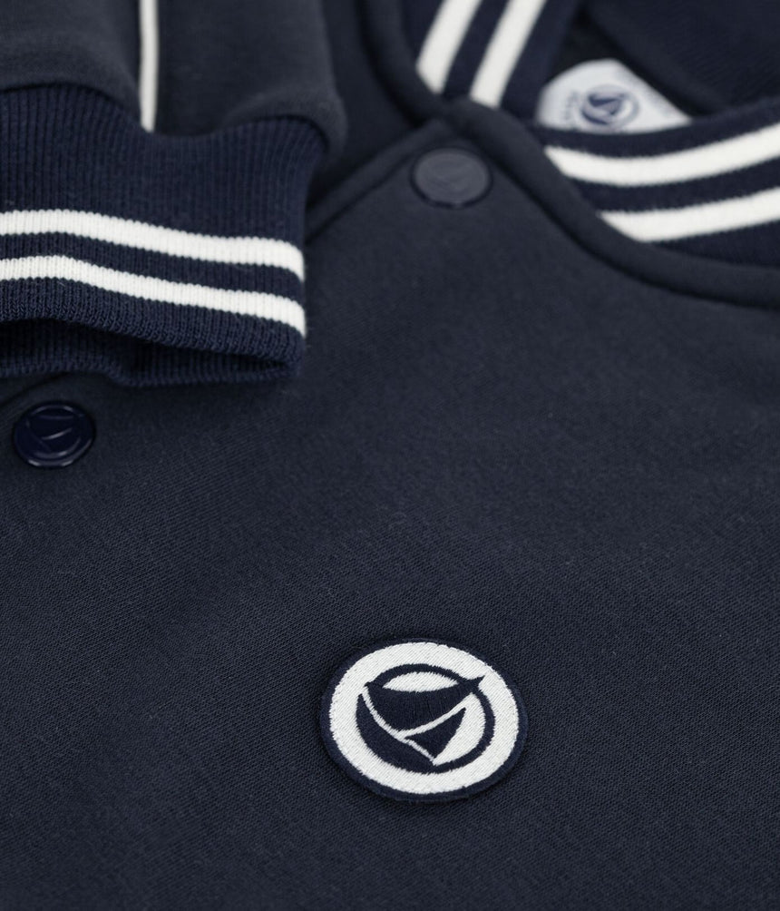 CHILDREN'S VARSITY-STYLE JACKET IN PLAIN COTTON