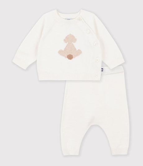 PATTERNED KNITTED SET FOR BABIES