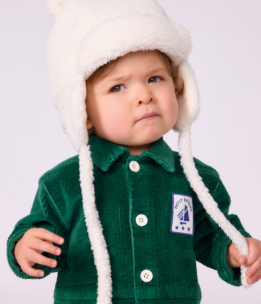 BABIES' SHERPA CHAPKA HAT WITH EARS