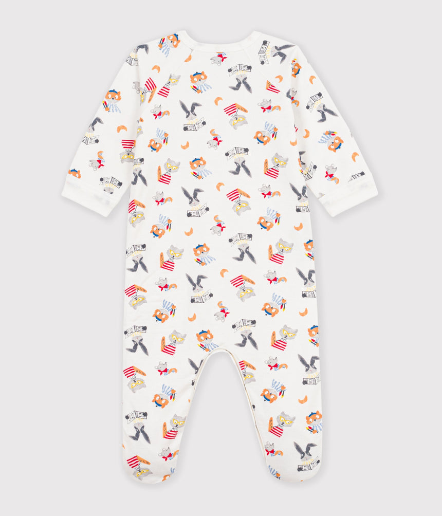 BABIES' ANIMAL-PRINT FLEECE PYJAMAS