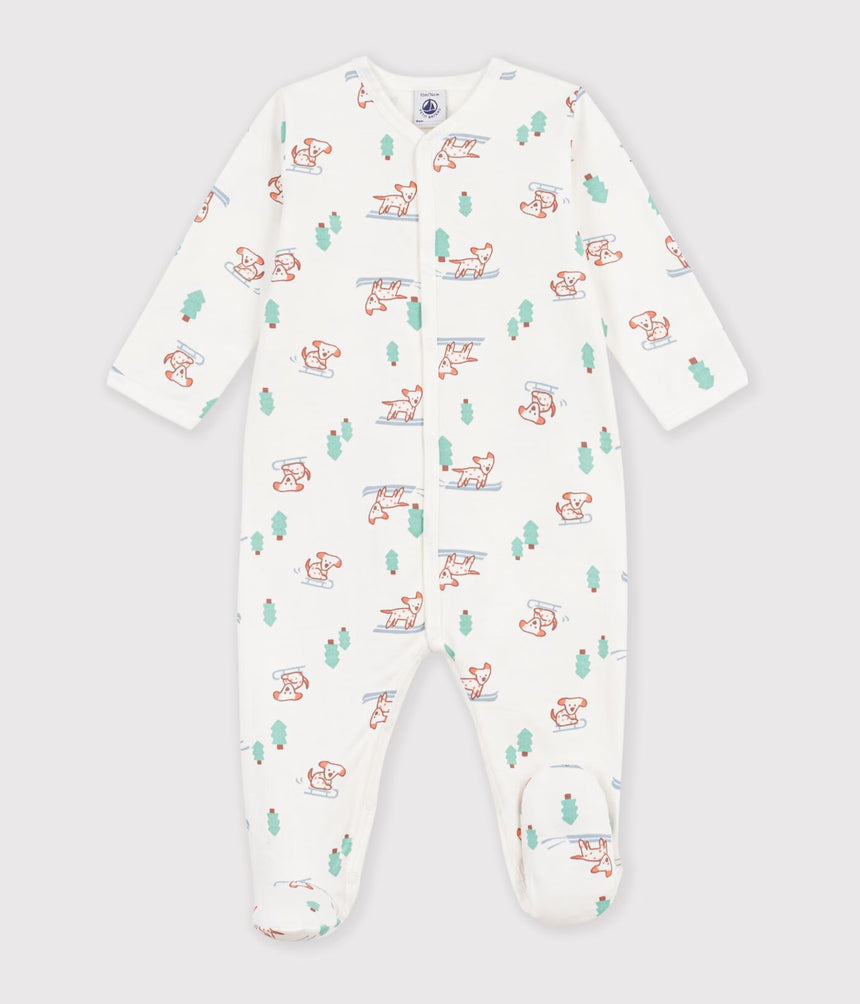 BABIES' DOG PRINT FLEECE PYJAMAS