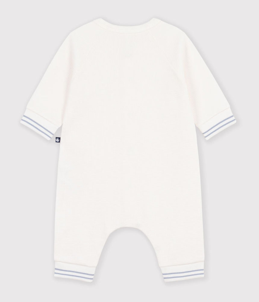 BABIES' PLAIN COTTON JUMPSUIT