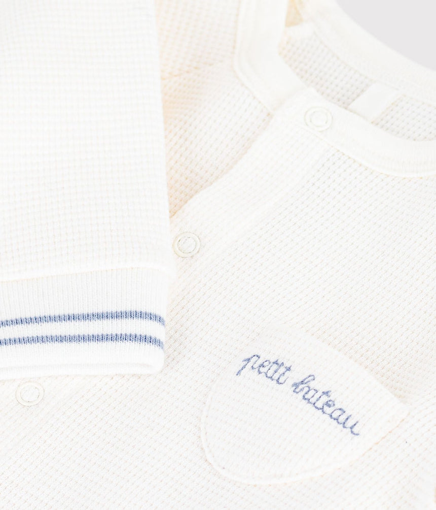 BABIES' PLAIN COTTON JUMPSUIT