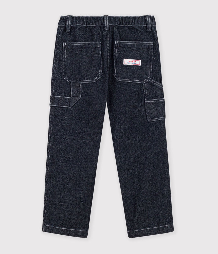 CHILDREN'S DENIM CARPENTER-STYLE TROUSERS