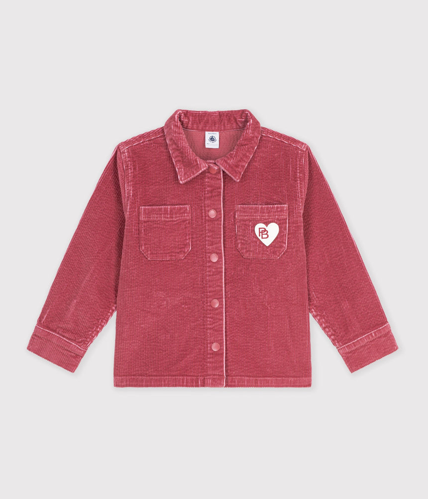 CHILDREN'S PLAIN CORDUROY SHIRT