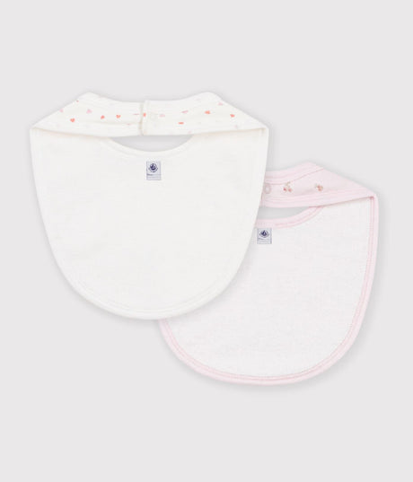 PACK OF FLOWER PRINT COTTON BIBS FOR BABIES