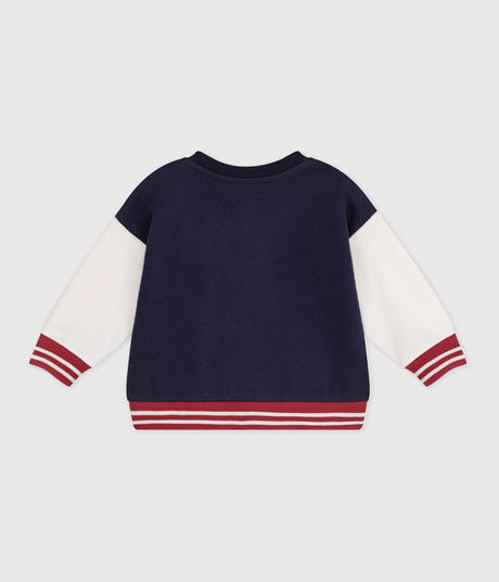 CHILDREN'S VARSITY-STYLE JACKET IN PLAIN COTTON