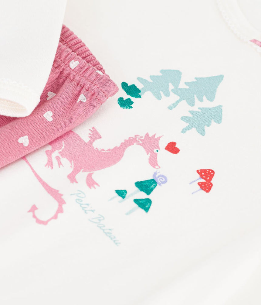 CHILDREN'S DRAGON DESIGN COTTON PYJAMAS