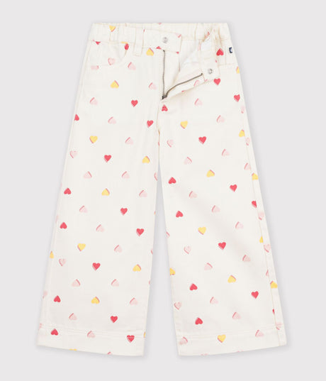 CHILDREN'S WIDE-LEG COTTON TROUSERS