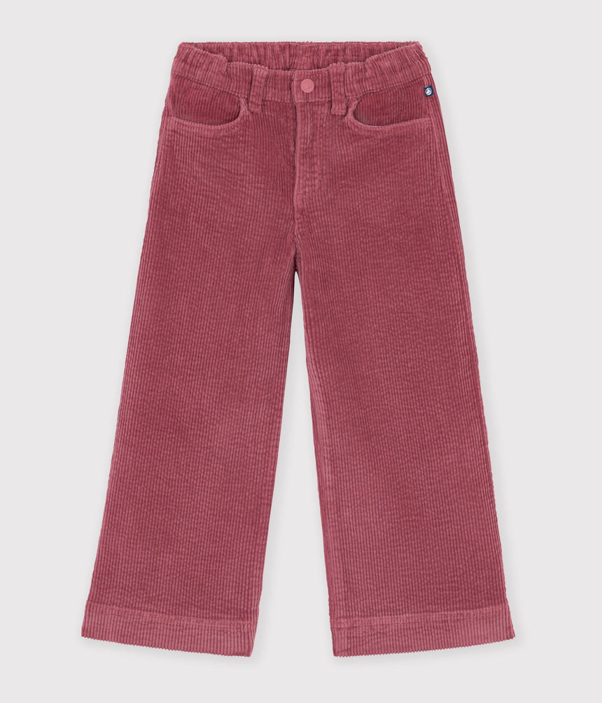 CHILDREN'S WIDE-LEG CORDUROY TROUSERS