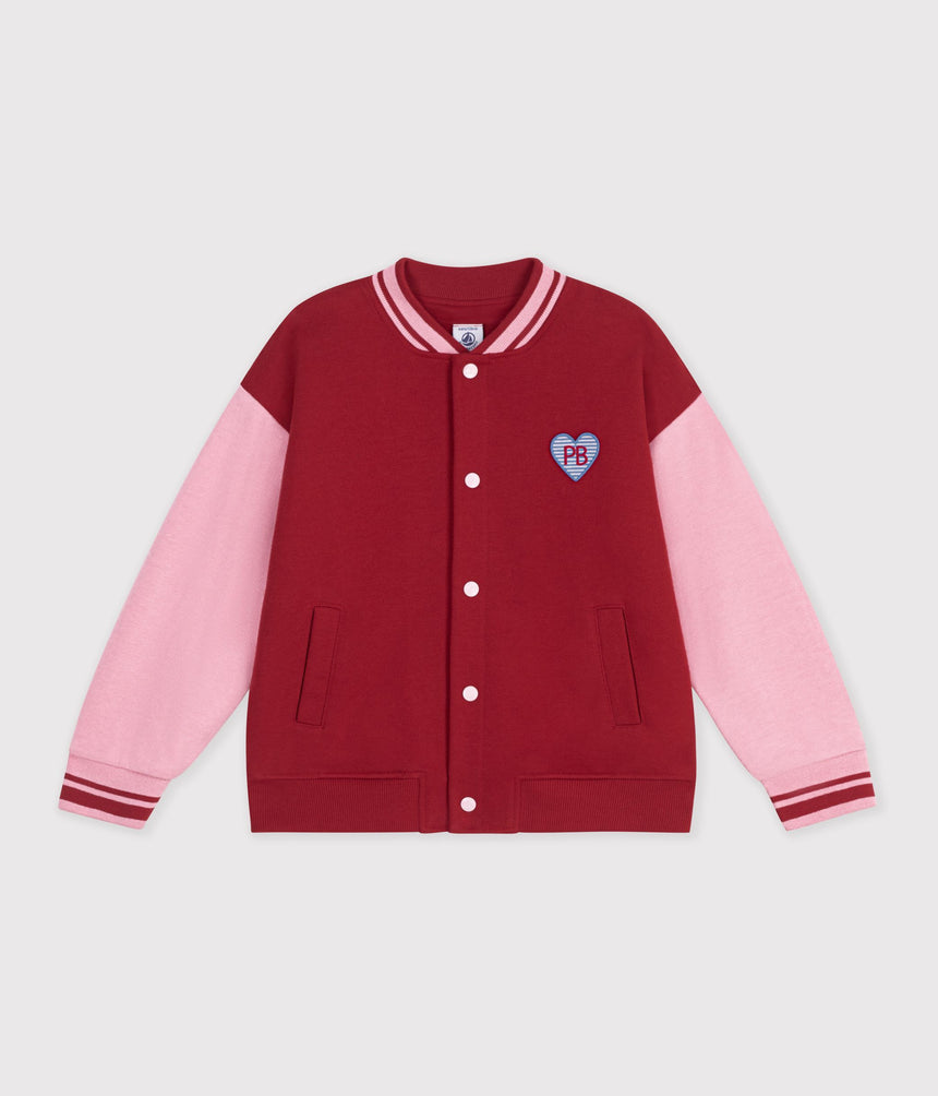 CHILDREN'S VARSITY-STYLE JACKET IN COLOURBLOCK COTTON