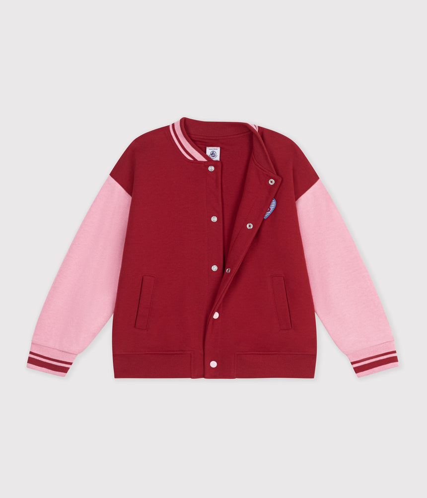 CHILDREN'S VARSITY-STYLE JACKET IN COLOURBLOCK COTTON
