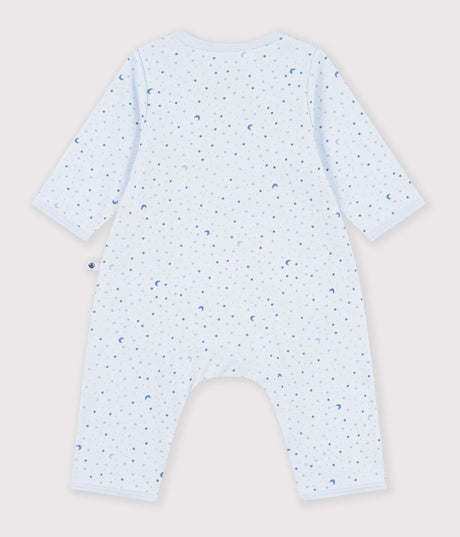 BABIES' FOOTLESS COTTON BODYJAMAS PRINTED WITH STARS