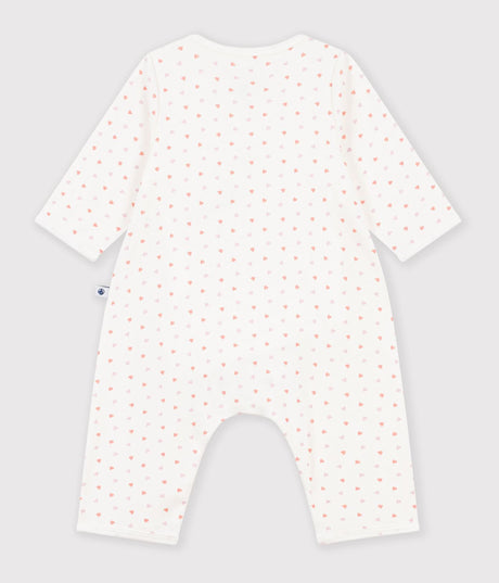 BABIES' FOOTLESS COTTON FLOWER PRINT BODYJAMAS