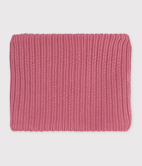 CHILDREN'S PLAIN FLEECE-LINED KNITTED SNOOD