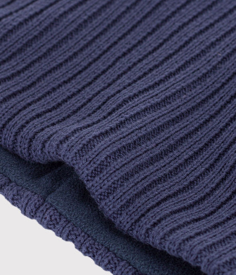 CHILDREN'S PLAIN FLEECE-LINED KNITTED SNOOD