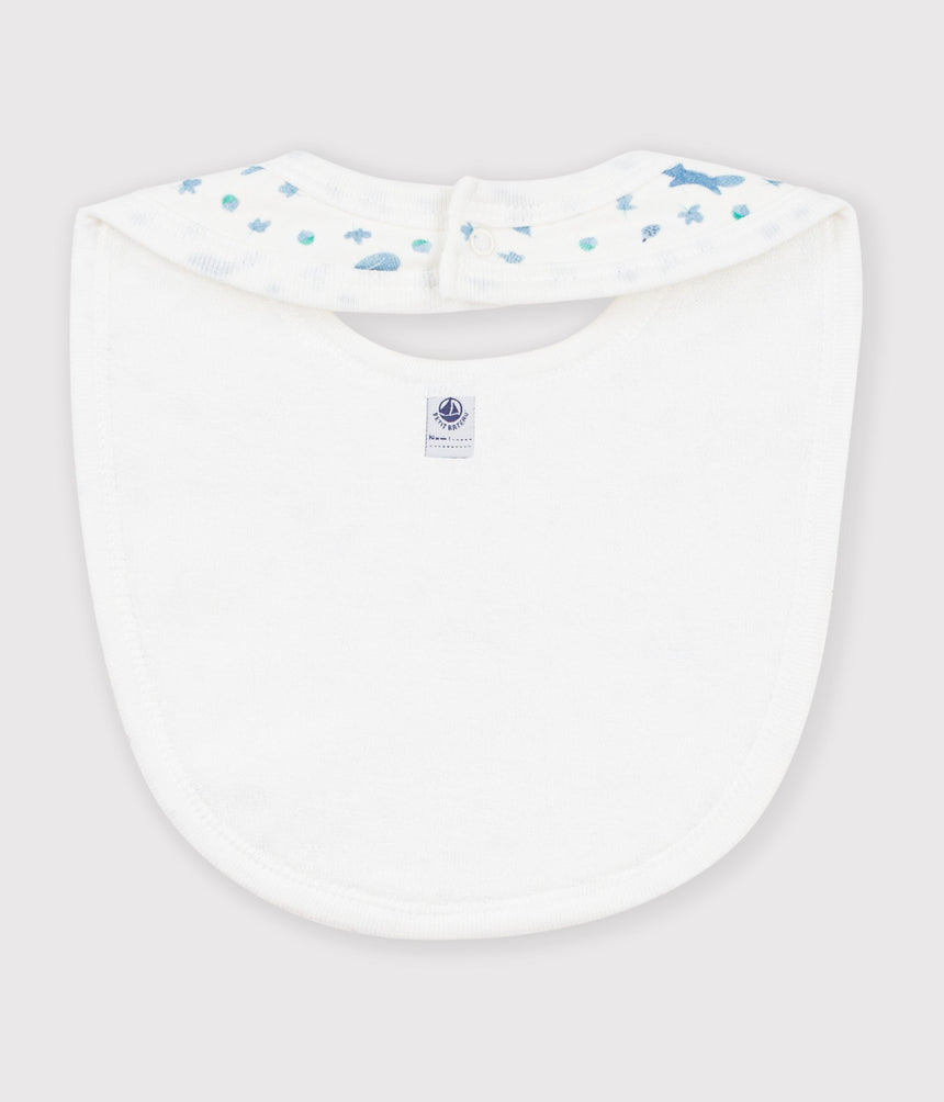 BABIES' PRINTED COTTON BIB