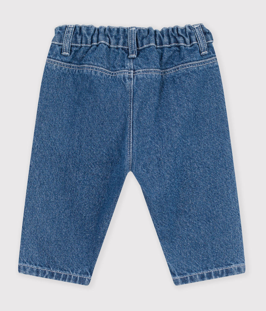 BABIES' PLAIN DENIM TROUSERS