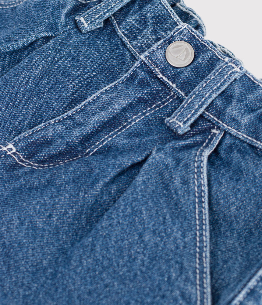 BABIES' PLAIN DENIM TROUSERS