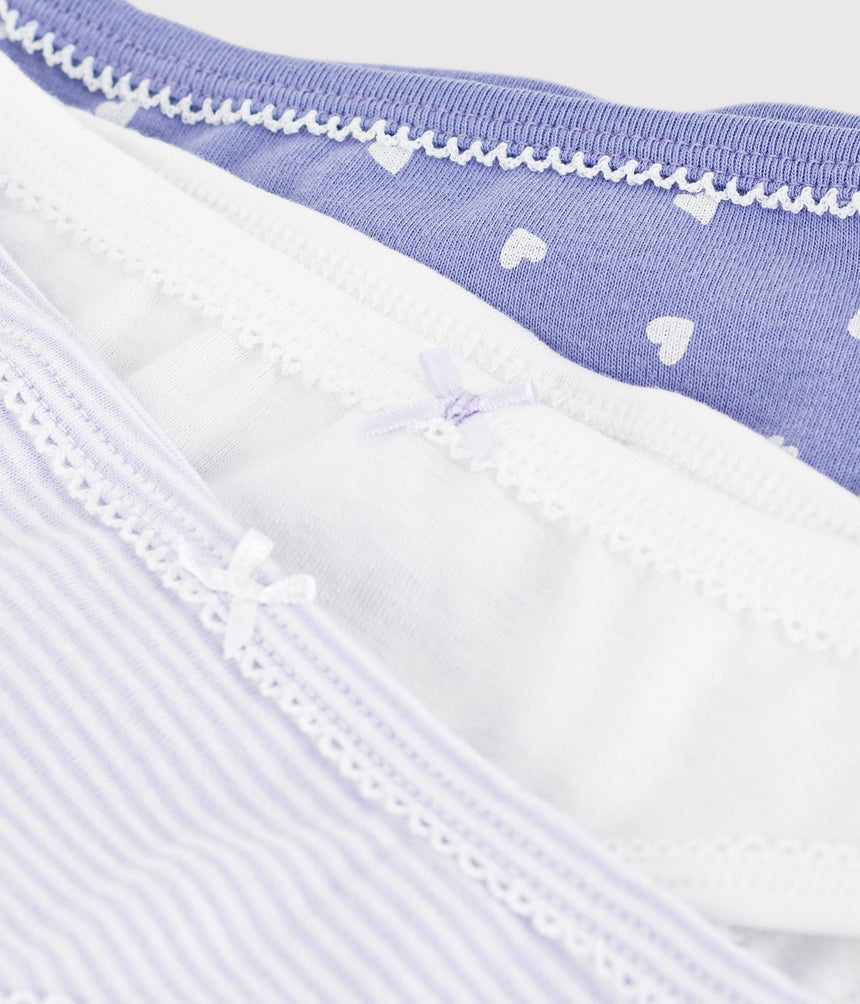 PACK OF CHILDREN'S COTTON PANTS WITH HEARTS