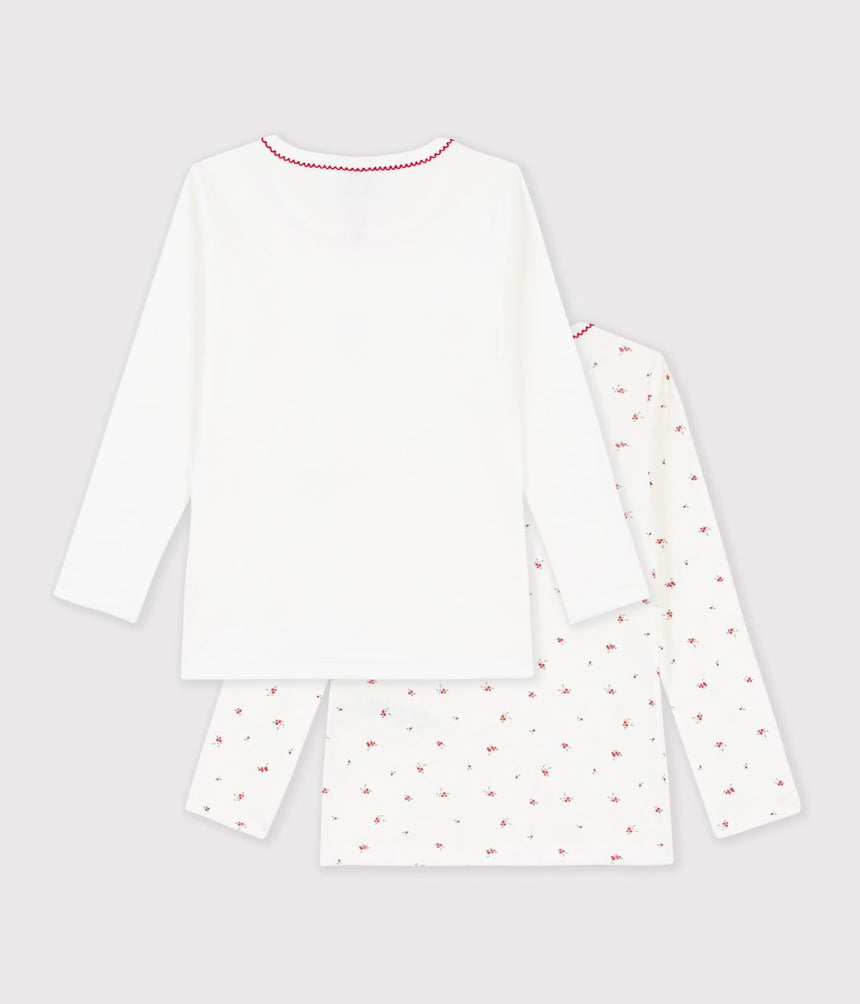 PACK OF CHILDREN'S LONG-SLEEVED PRINTED COTTON T-SHIRTS