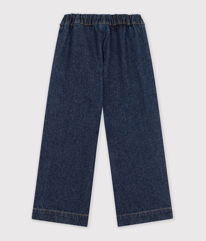 CHILDREN'S WIDE-LEG DENIM TROUSERS