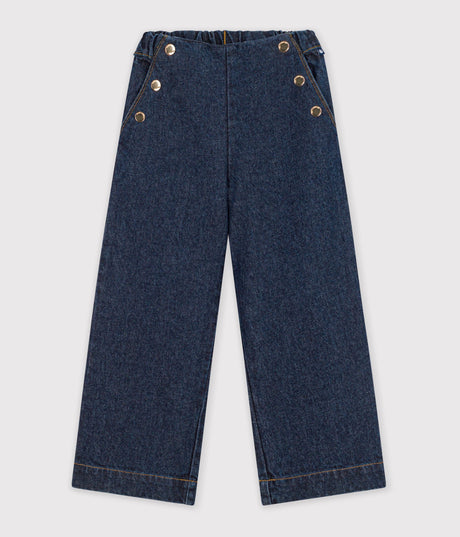 CHILDREN'S WIDE-LEG DENIM TROUSERS