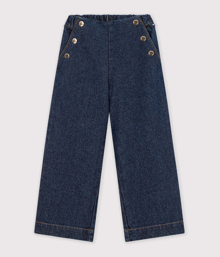 CHILDREN'S WIDE-LEG DENIM TROUSERS