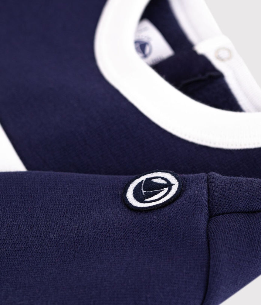 BABIES COLOURBLOCK COTTON SWEATSHIRT
