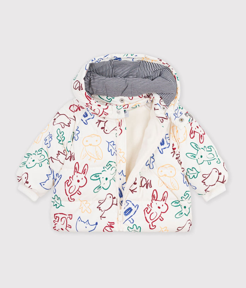 PRINTED BABY PUFFER JACKET