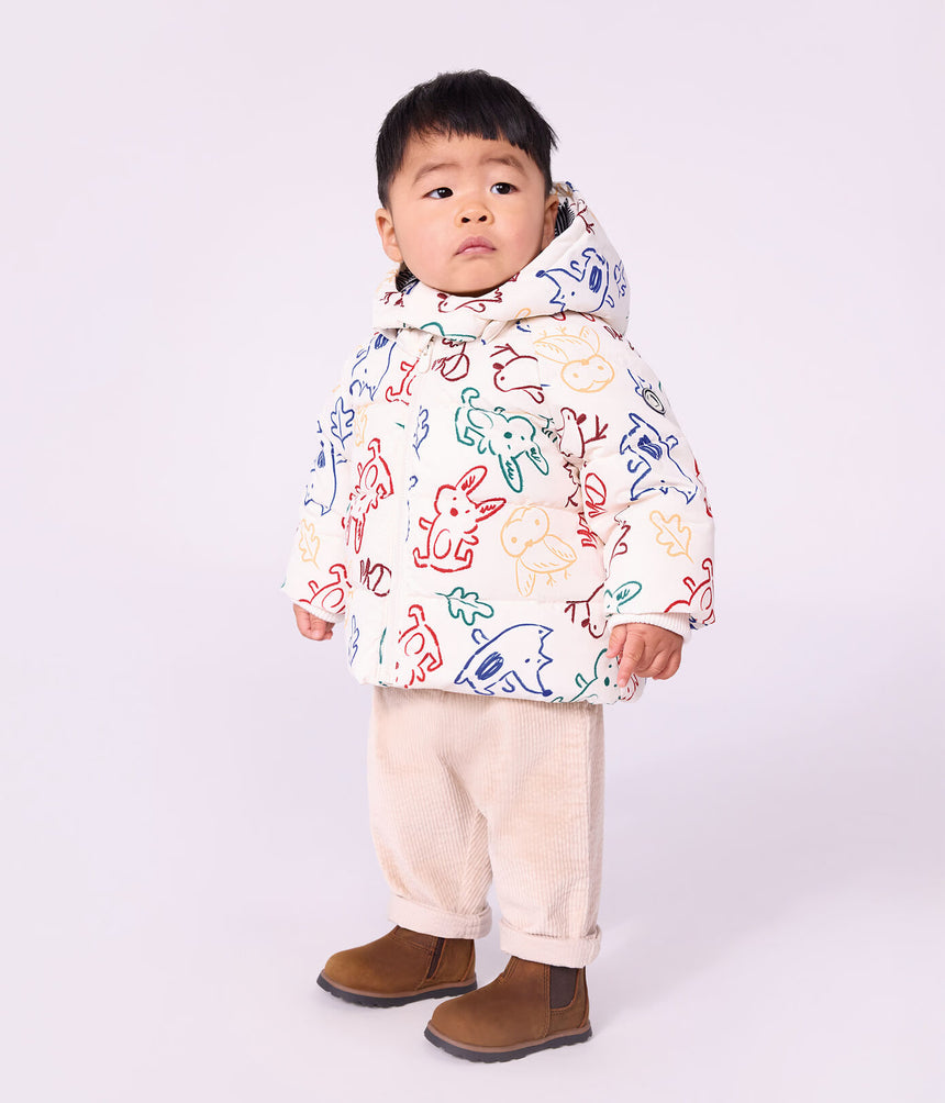 PRINTED BABY PUFFER JACKET
