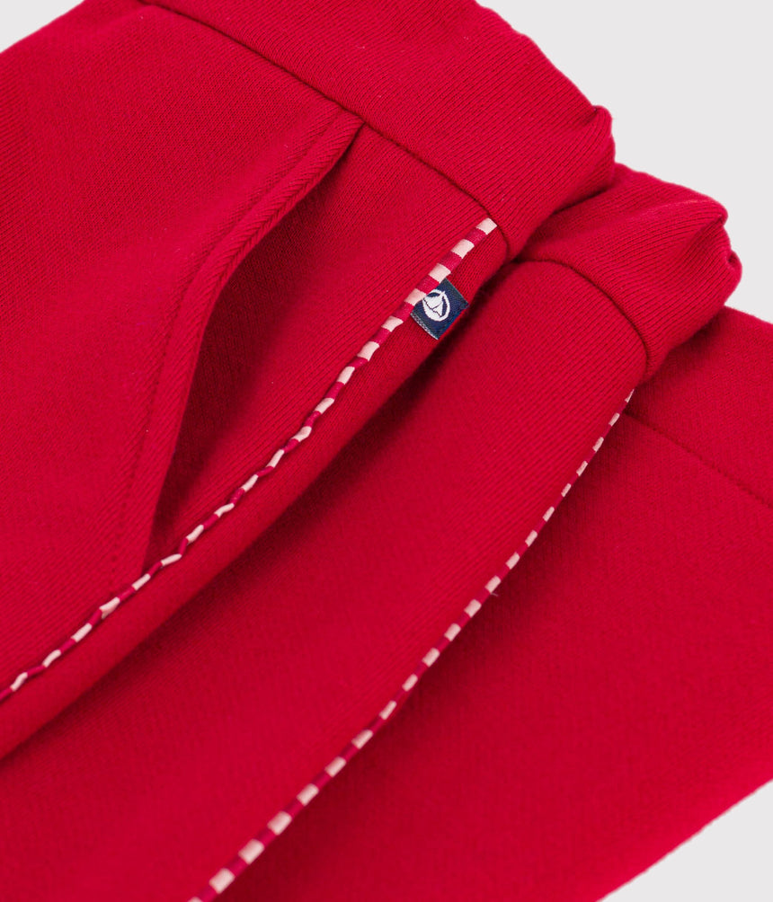 CHILDREN'S WIDE-LEG COTTON JOGGING BOTTOMS
