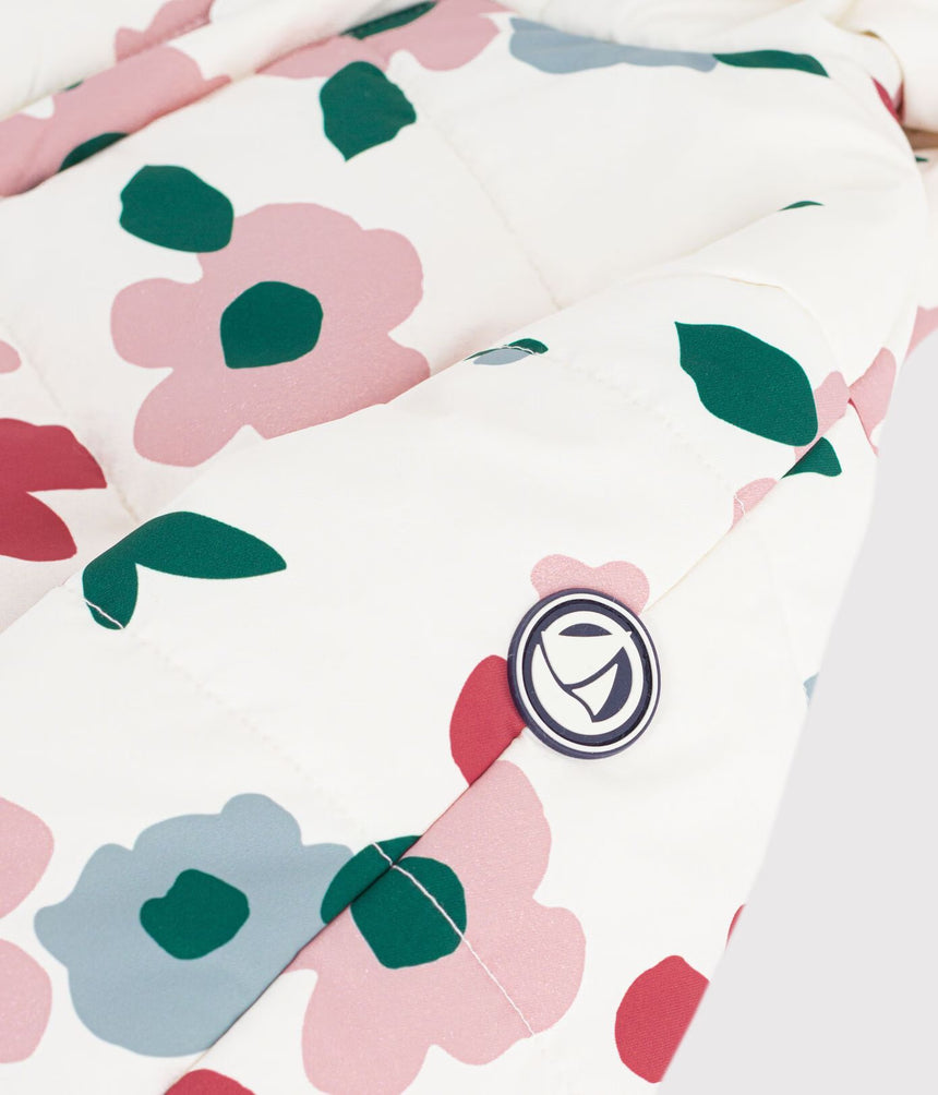 FLORAL PRINT BABY SNOWSUIT