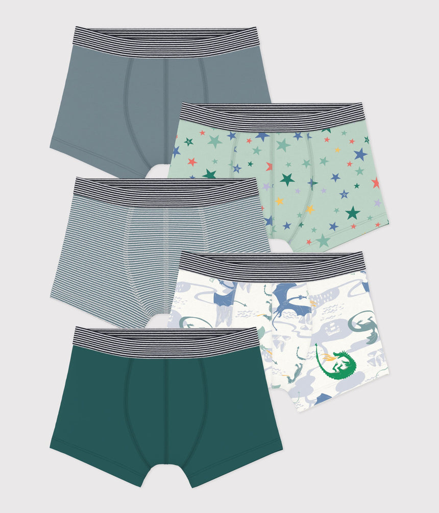 PACK OF CHILDREN'S PRINTED COTTON BOXERS