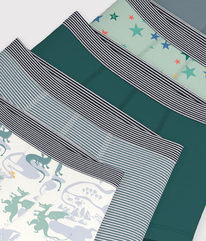 PACK OF CHILDREN'S PRINTED COTTON BOXERS