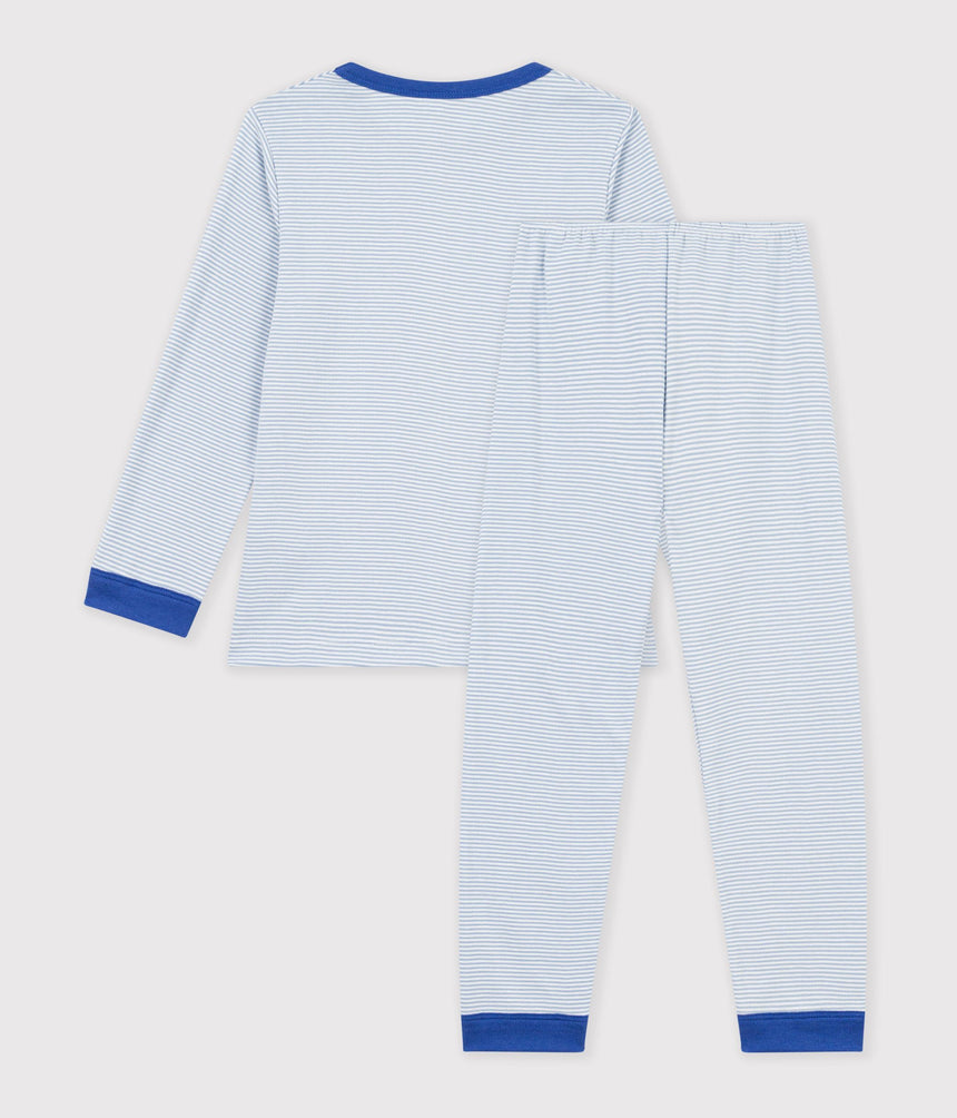 CHILDREN'S STRIPY COTTON PYJAMAS