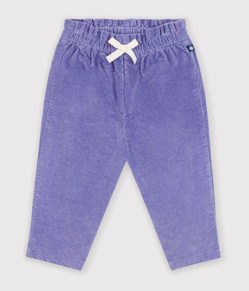 BABIES' PLAIN CORDUROY TROUSERS
