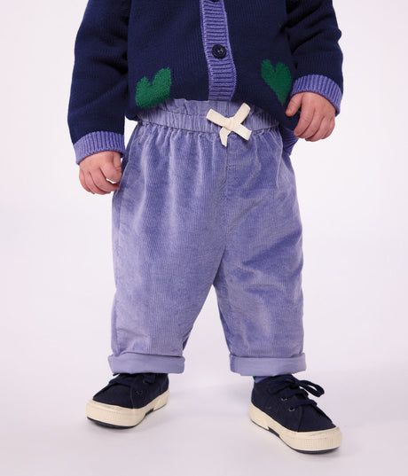 BABIES' PLAIN CORDUROY TROUSERS
