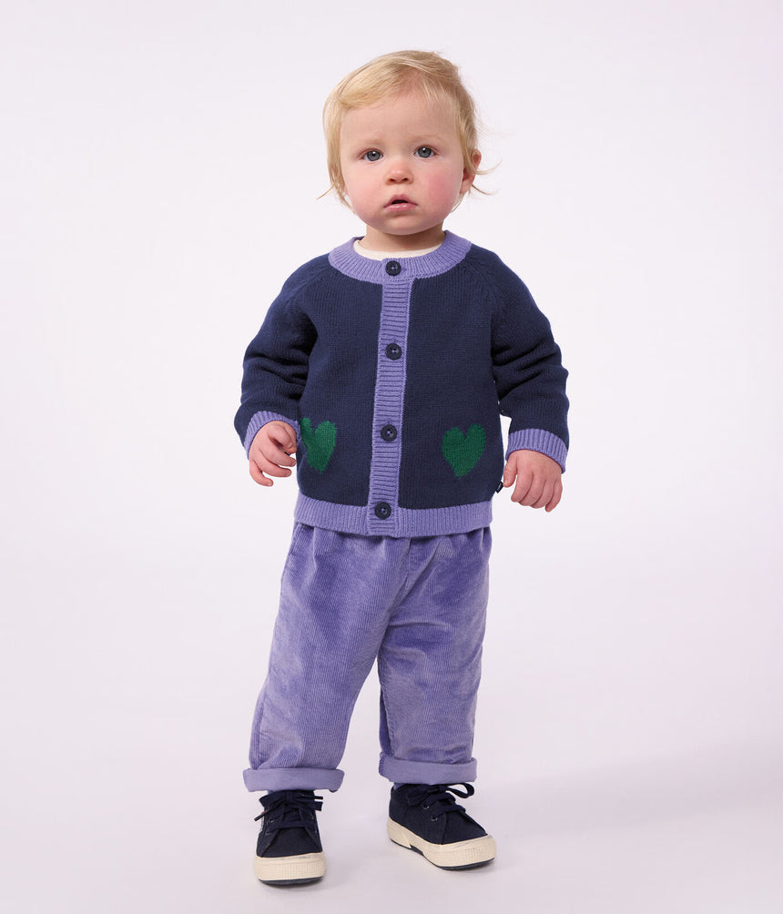 BABIES' PLAIN CORDUROY TROUSERS