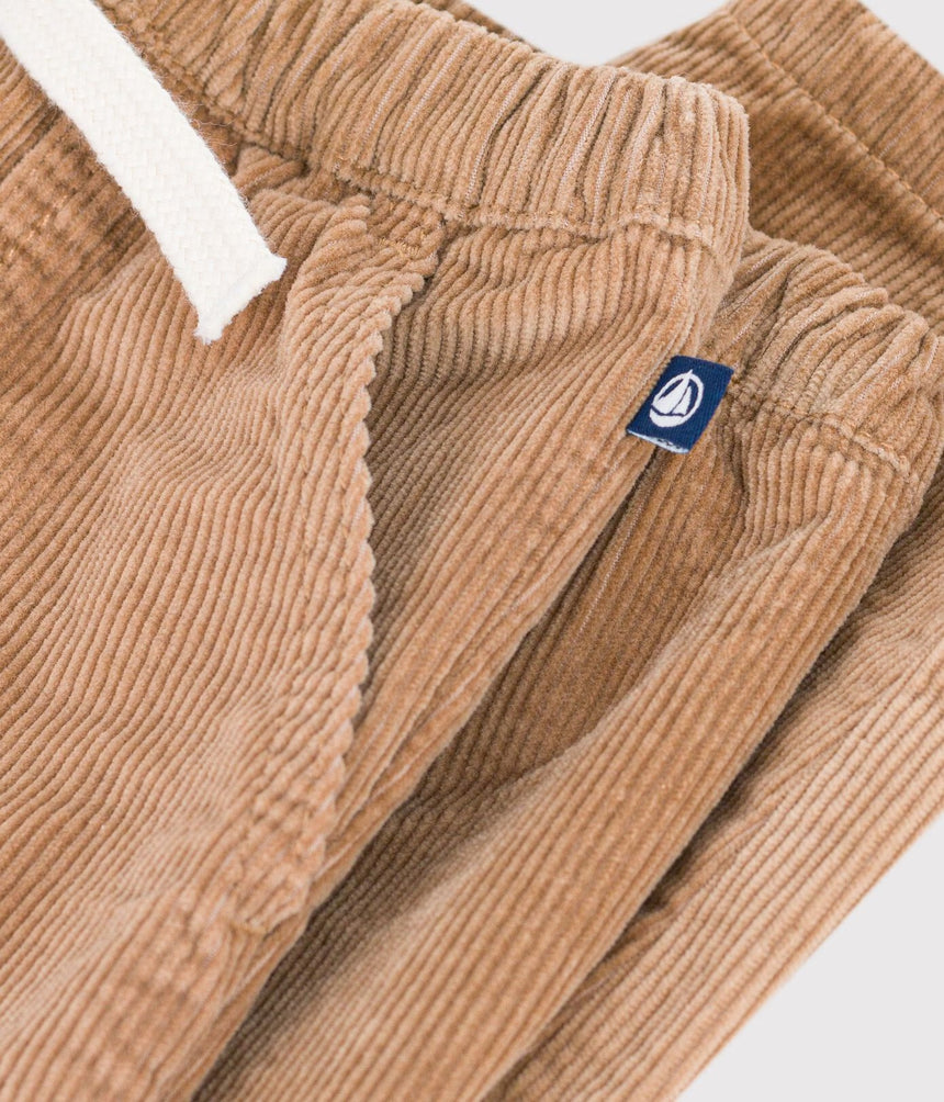 BABIES' PLAIN CORDUROY TROUSERS