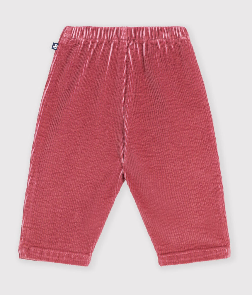 BABIES' PLAIN CORDUROY TROUSERS
