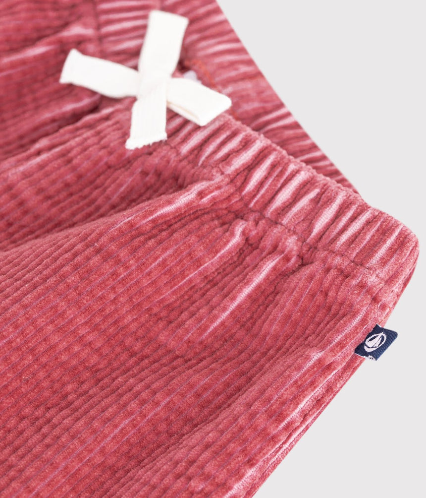 BABIES' PLAIN CORDUROY TROUSERS