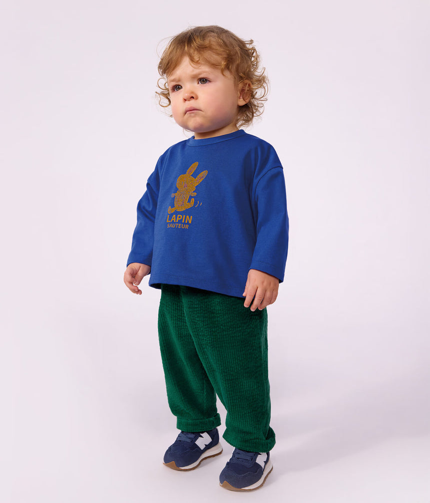 BABIES' PLAIN CORDUROY TROUSERS