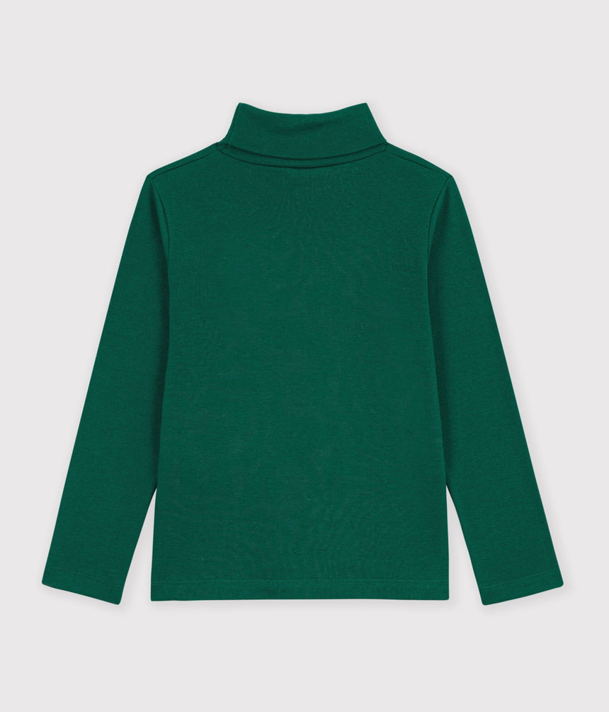 CHILDREN'S PLAIN COTTON ROLLNECK TOP