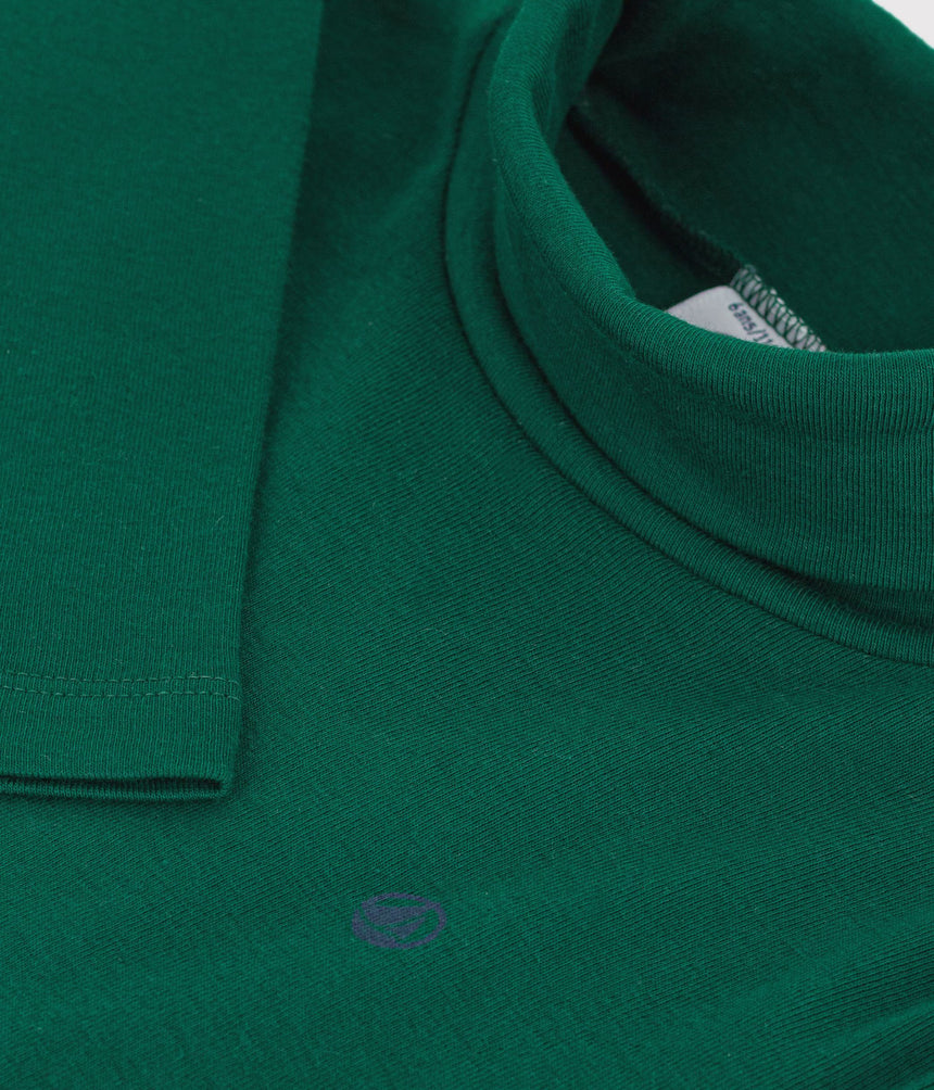 CHILDREN'S PLAIN COTTON ROLLNECK TOP