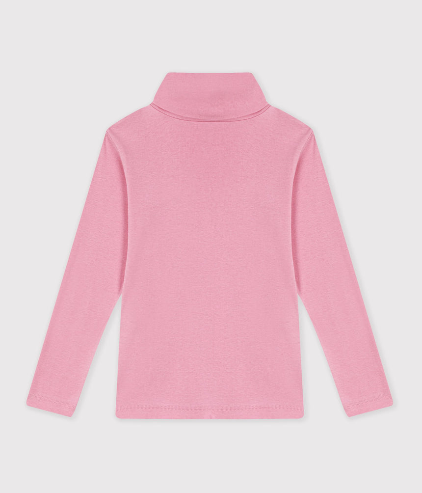 CHILDREN'S PLAIN COTTON ROLLNECK TOP