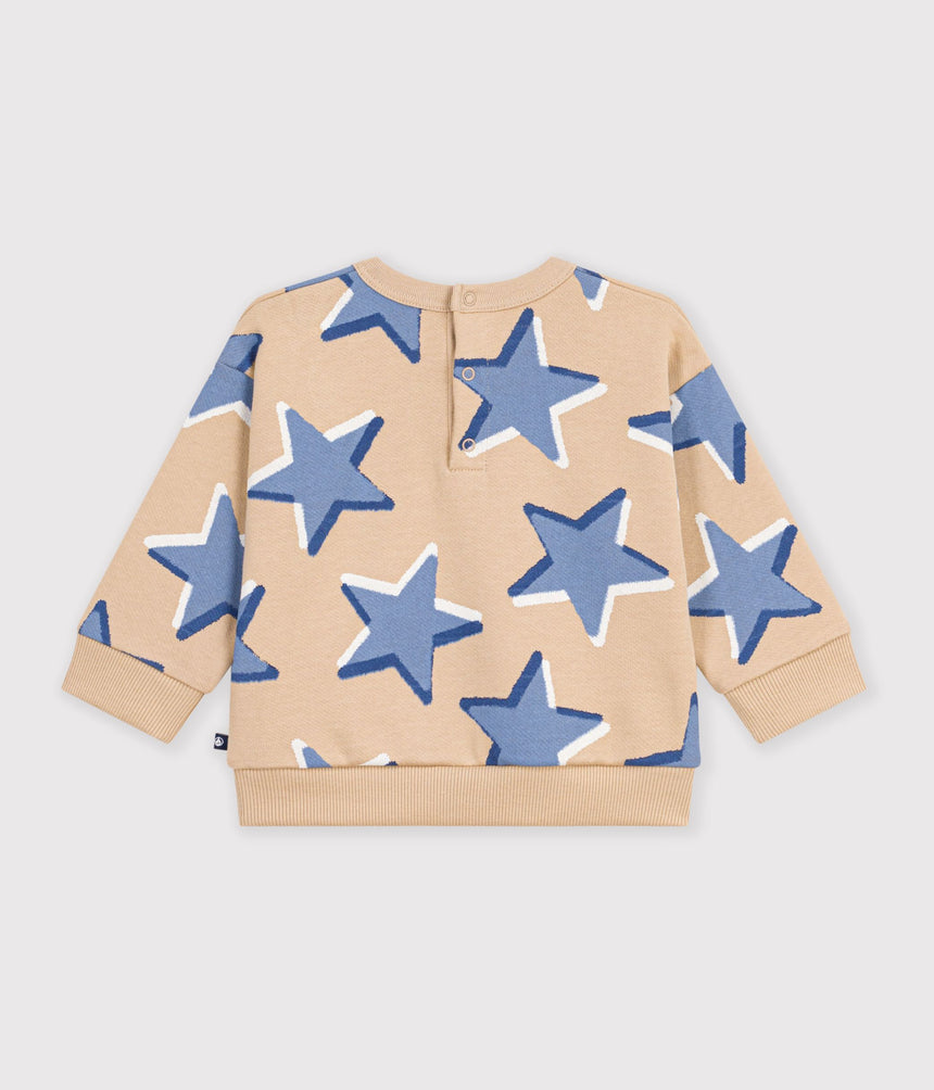 BABIES' STAR-PRINT COTTON SWEATSHIRT