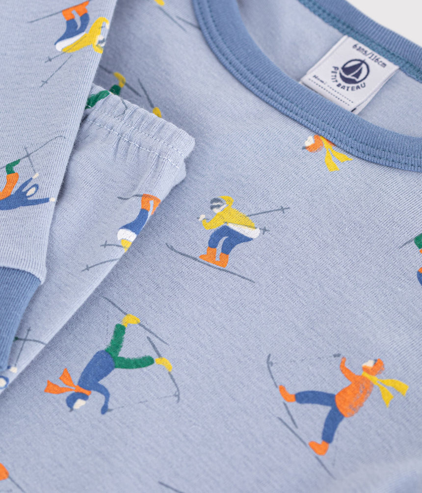 CHILDREN'S SNUG-FITTING PRINTED COTTON PYJAMAS